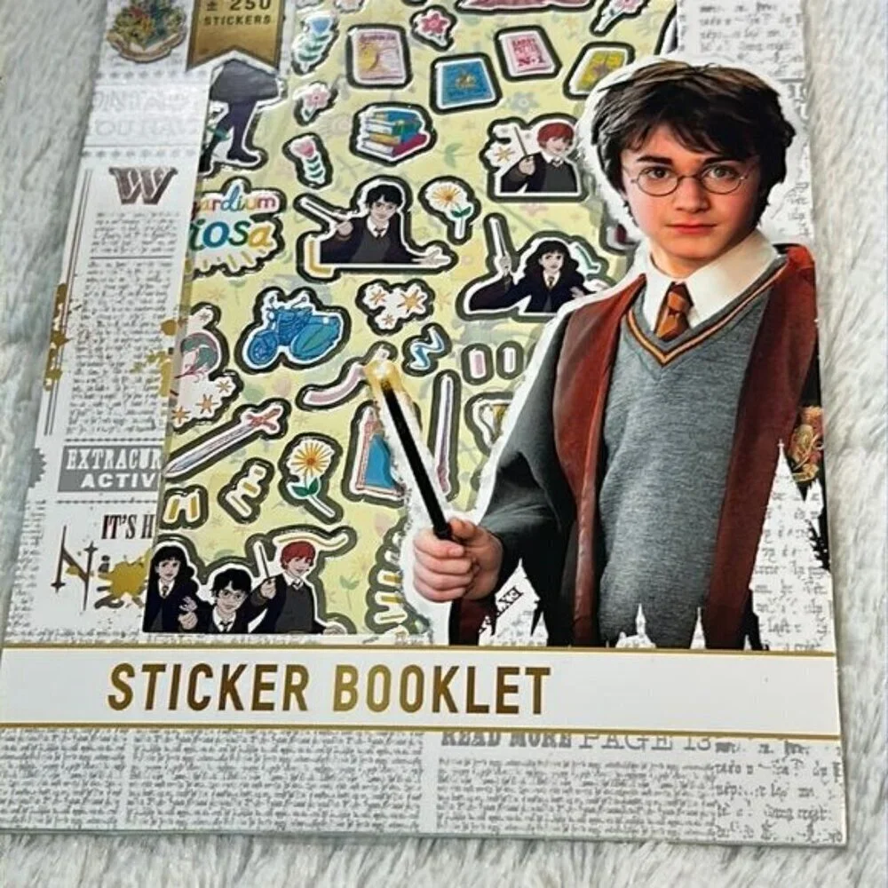 Harry Potter Sticker Booklet Stickers approx 250 scrapbook stickers Licensed NEW